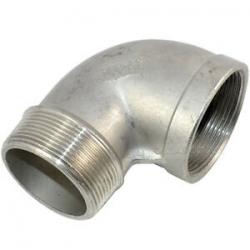 ข้องอผ.ม.เกลียวสเตนเลส ผ.ม.สแตนเลส STREET ELBOW STAINLESS STEEL SCREWED 304