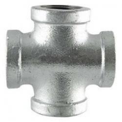 สี่ทางเกลียวประปา ( Galvanized 4-way Tee )