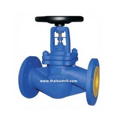 โกล๊บวาวล์เหล็กเหนียว PN16 Bellow Seal Globe Valve PN16