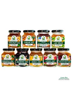 แยมผลไม้ ออร์แกนิค 225กรัม มีเนื้อผลไม้ Fairlane organic ไม่มีวัตถุกันเสีย ไม่แต่งกลิ่นและสี