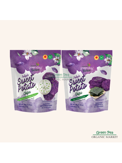 Greenday Fusion Purple sweet potato chips มันม่วงกรอบ ขนมกินเล่น หรือ ผสมกับเครื่องสลัด ขนาด 38 กรัม มี 2 รสชาติ ให้เลือก พร้อมทาน