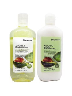 แชมพู+ครีมนวดผม อะโวคาโด,Avocado Intensive For Hair สำหรับผมแห้งเสียให้ดูมีน้ำหนัก นุ่มสลวย