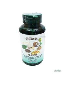 J-Taste 1 น้ำมัน 4 ชนิด สกัดเย็น กระปุก 90 แคปซูล(ซอฟเจลพืช) น้ำหนักน้ำมันล้วน 450 มก. บรรจุ 90 ซอฟเจล