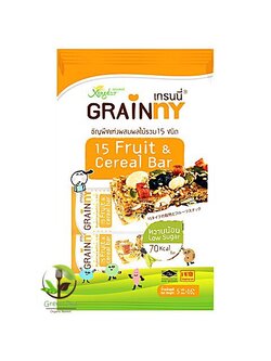 เกรนนี่ ธัญพืชแท่งผสมผลไม้รวม 15 ชนิด แบบแพ็ค 5 ชิ้น