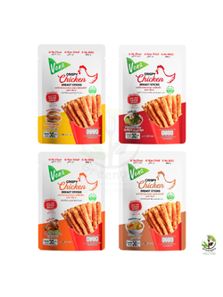 Vena วีนา Crispy Chicken Breast Sticks อกไก่แท่ง อบกรอบ ขนาด 30 กรัม 4 รสชาติ โปรตีนสูง ผลิตจากเนื้ออกไก่ มีฮาลาล