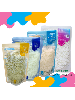 Nim nim เส้นไข่ขาว เส้นหมี่ไข่ขาว KETO (น้ำหนักเส้น 100g.) มี 3 แบบ เส้นพร้อมทาน