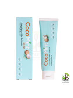 CocoMint Toothpaste ยาสีฟัน น้ำมันมะพร้าว มินต์ Organic ขนาด 100 กรัม สดชื่น ดูแลช่องปาก กลิ่นหอม รสชาติที่อร่อยชวนแปรง
