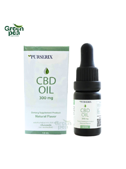 PurSerix CBD Oil 300 มก.มี อย. – รสธรรมชาติ (10 มล.)