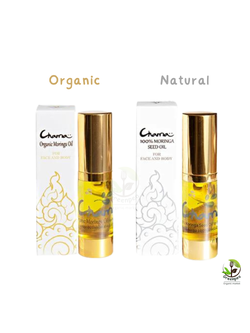 Chama น้ำมันมะรุม สกัดเย็น สำหรับผิวหน้า และ ผิวกาย Moringa Seed Oil For Face and Body 17 g. บำรุงผิว ชุ่มชื่น