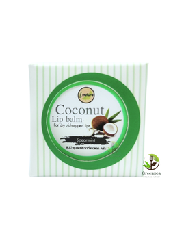 I Nature Coconut lip balm spearmint for dry charpped lips 10g.