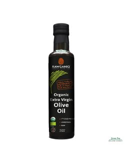 Rawganiq Extra Virgin Olive Oil, Cold Pressed, Unrefined น้ำมันมะกอก เอ็กซ์ตร้าเวอร์จิ้นออร์แกนิคไม่ผ่านกรรมวิธี 275 มล.