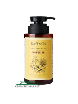 Kaff & co. Safflower & Cica Soothing Shower Gel เจลอาบน้ำ ดอกคำฝอย และใบบัวบก ขนาด 300ml.