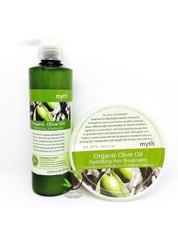 เซทแชมพูและครีมหมักผมสมุนไพรน้ำมันมะกอก Olive oil