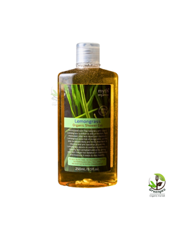 Myth Lemongrass Shower Gel มิธ สบู่เหลวตะไคร้ ออแกนิค ขนาด 250 ml. สดชื่น ผ่อนคลาย ไม่ทำให้ผิวแห้งตึง