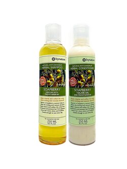 เซทแชมพูมะคำดีควาย+ครีมนวดผมมะคำดีควาย bynature Soapberry Herbal Shampoo & Soapberry + Olive Oil Conditioner