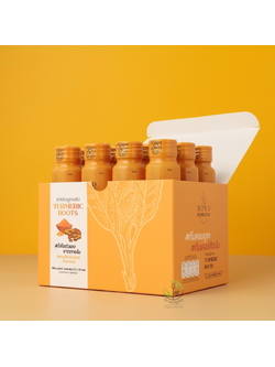 Mind Kombucha Cucumin shot เคอร์คิวมิน ช็อต 50ml. x 12ขวด เครื่องดื่ม คอมบูชะเข้มข้น ผสม ขมิ้น Turmeric Roots