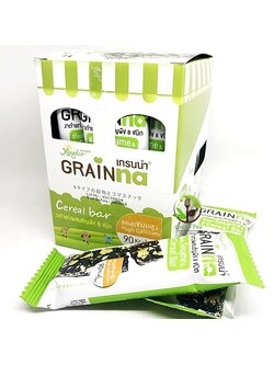 เกรนน่า งาดำผสมธัญพืช 8 ชนิด (กล่อง 12 แท่ง)