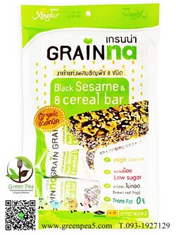 เกรนน่า งาดำแท่งผสมธัญพืช 8 ชนิด แบบแพ็ค5 ชิ้น