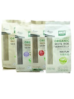 เส้นก๋วยเตี๋ยว เส้นหมี่ อินทรีย์ 180g. organic rice noodle
