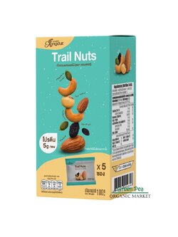 Xongdur ถั่วรวม ผสมผลไม้ 100g. (20g.x5ซอง) Trail Nuts