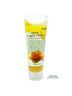 Myth ,เจลล้างหน้า สูตรน้ำผึ้งป่าออร์แกนิก ,Organic wild Honey Moisturizing facial wash , 100 g.