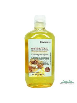 แชมพูจิงเจอร์ & ไซทรัส "bynature" Ginger & Citrus Revitalizing Shampoo 300ml. สูตรสำหรับผมมัน