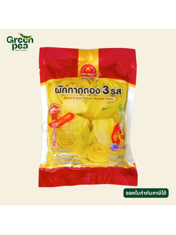 Chada Hot & Sour Pickled Mustard Green ผักกาดดอง 3 รส น้ำหนักสุทธิ 500 กรัม สูตรต้นตำรับ ตราชฎา