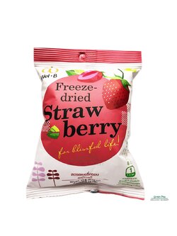 เวลบี สตอเบอรี่กรอบ Wel B strawberry Freeze-dried ขนาด 14 กรัม ไม่มีน้ำมัน ไม่ผานความร้อน