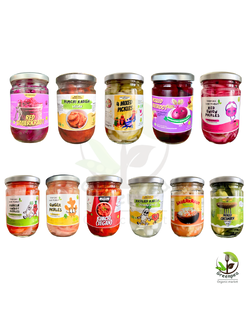 Kham Dee ผักดอง คำดี ออร์แกนิก Pickles oganic ขนาด 220 กรัม อร่อย ครบรส มี 11 รสชาตื บรรจุขวด พร้อมทาน เครื่องเคียง