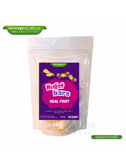 Greenpea Nugat bars Real Fruit ขนาด 200 กรัม นูกัต บาร์ผลไม้ หนุบหนับไม่เหนียว หวานตัดเปรี้ยว หอม ผลไม้รวม