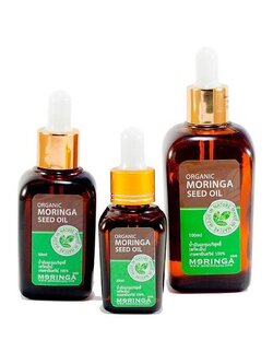 Neo Moringa Seed Oil น้ำมันเมล็ดมะรุมสูตรเกษตรอินทรีย์ 100% (สกัดเย็น/ขวดเหลี่ยม) (100% Organic Moringa Seed Oil - Cold Pressed)