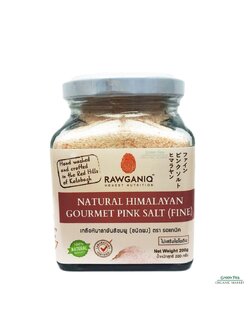 RAWGANIQ Himalayan pink salt, glass powder, 200g, non-toxic ืno cholesterol