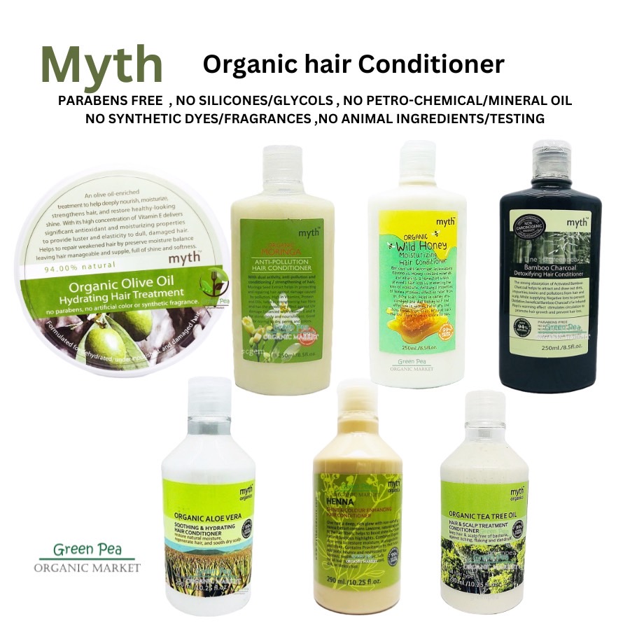 Myth ครีมนวดผม ออร์แกนิค 7 สูตร ปลอดพาราเบน และ ฟอร์มาดีไฮต์