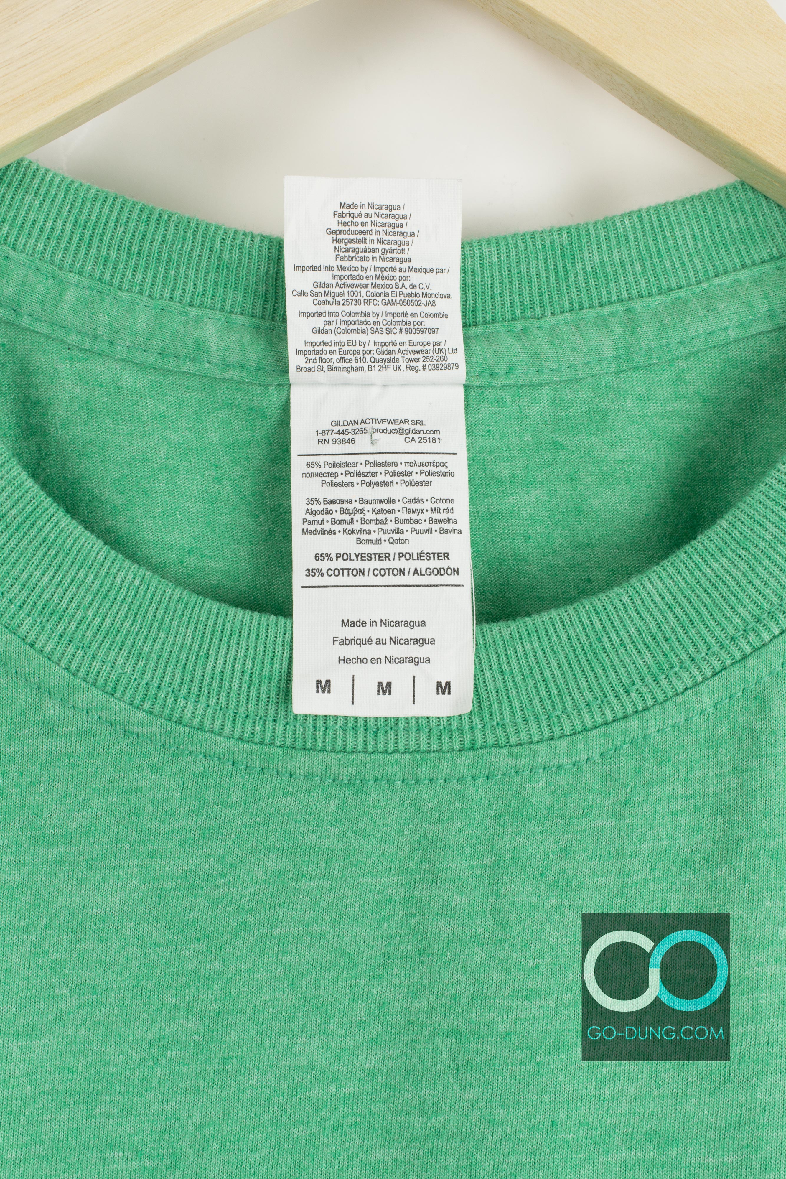 เสื้อยืดผ้าบาง USA ผ้าผสม โพลี ยี่ห้อ GILDAN