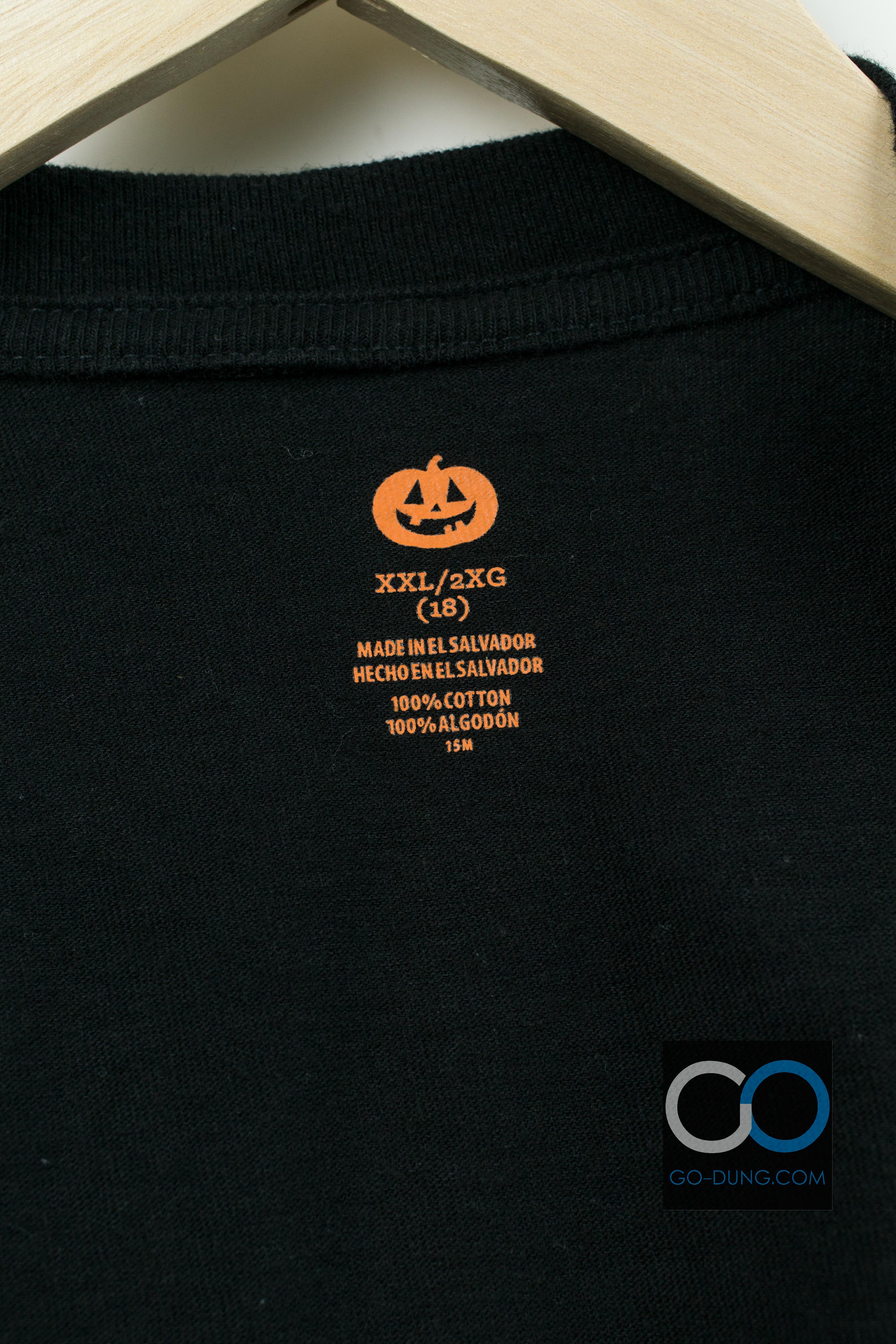 เสื้อยืด USA มือสอง PUMPKIN : SO AEWSOME IT IS SCARY ผ้า 100 คอตตอน