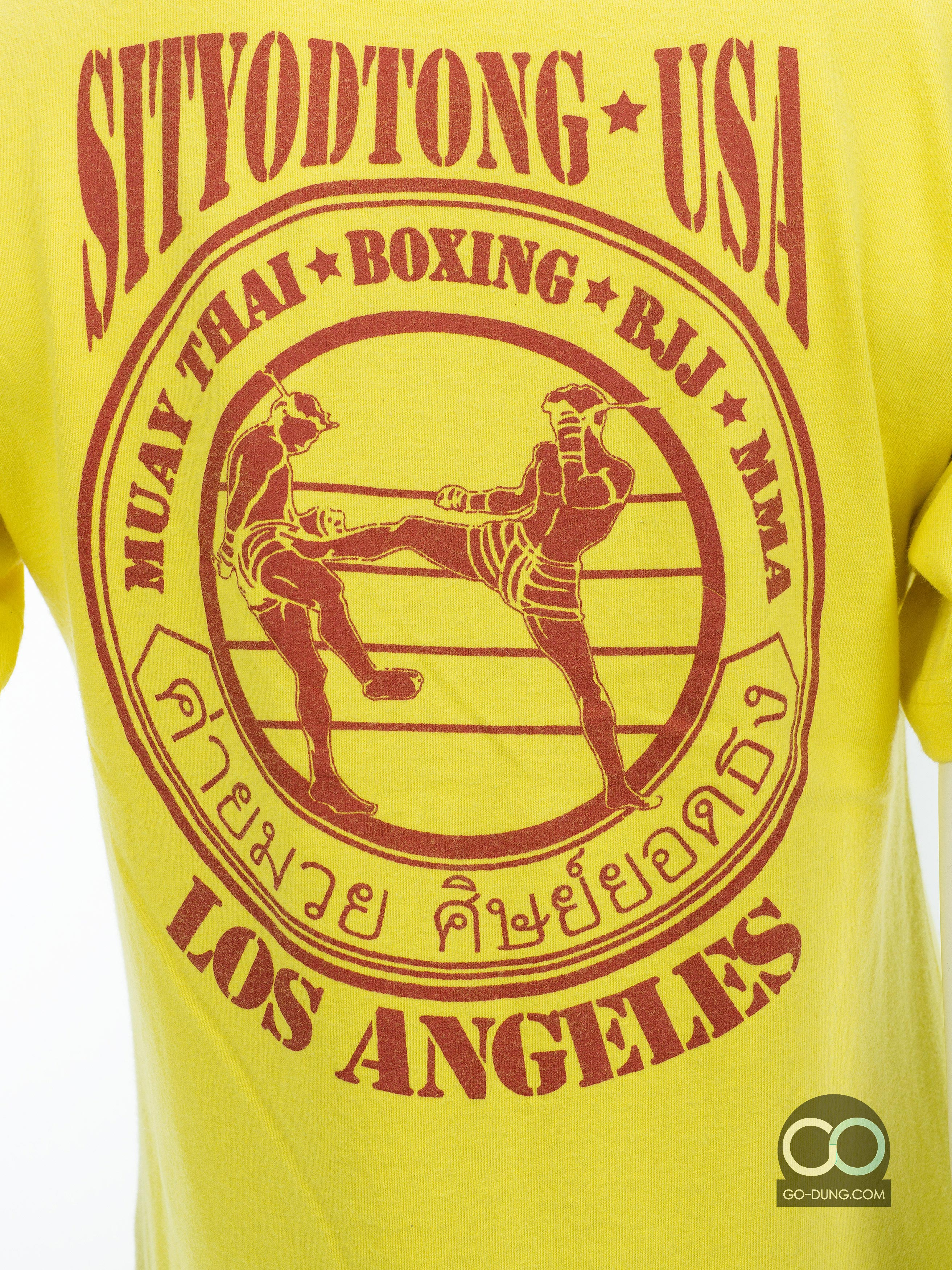 เสื้อยืดมือสอง JNCO JEANS : SITYODTHONG USA LOS ANGELES ค่ายมวยศิษย์ยอดธง ผ้า 100 คอตตอน