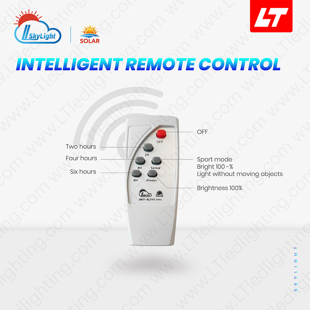 SKYBIRD โคมไฟถนนโซล่าเซลล์ 100W-400W รุ่นSKY-SLT17 daylight 6500K โคมไฟถนนโซล่าเซลล์ Streetlight