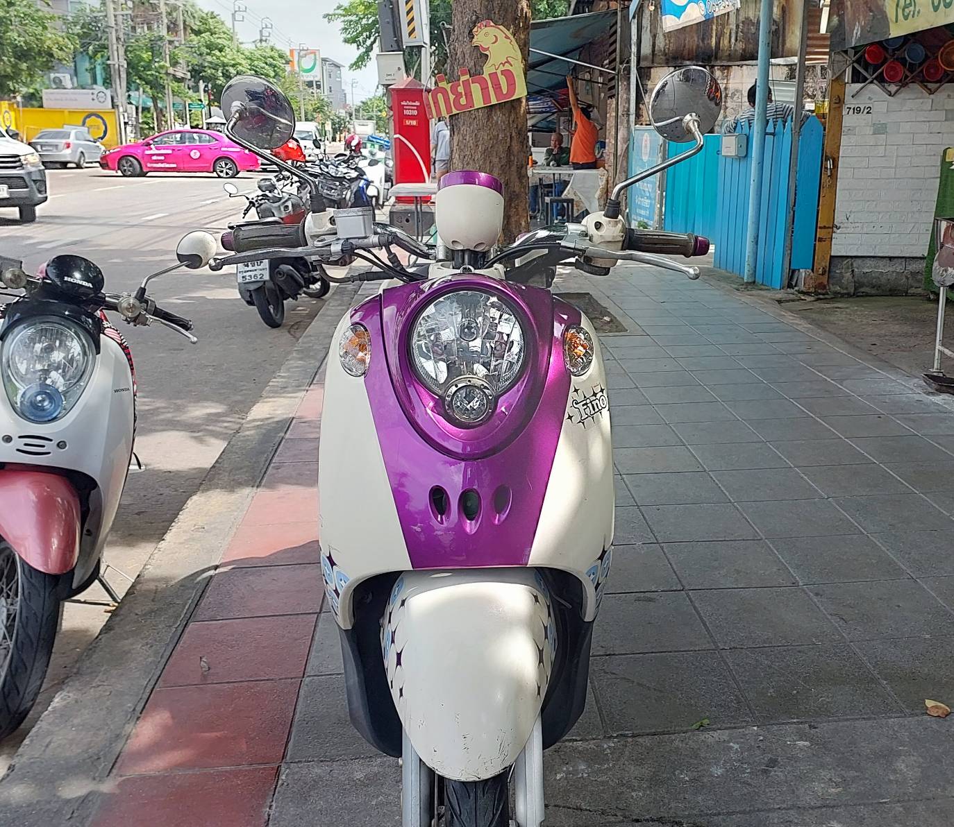 (ปิดการขาย) ประเดิมต้นเดือนขอบคุณลูกค้าที่มาอุดหนุนครับผม Fino เกแยก สีม่วงขาว ของดีหายากอีกแล้วครับท่าน