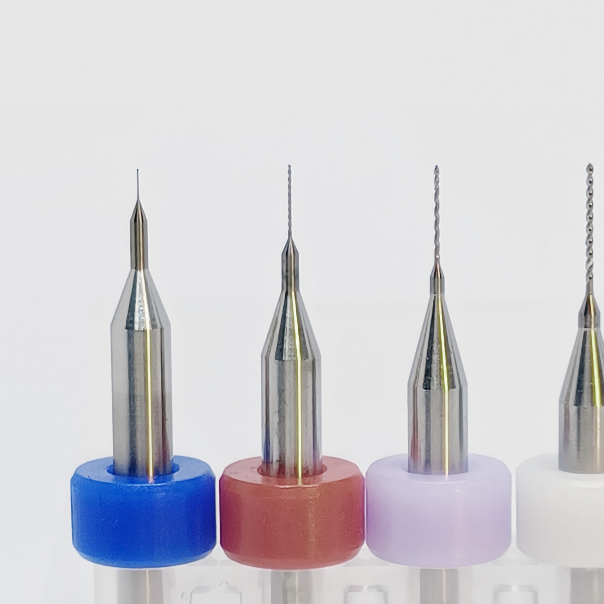 [OPP] ดอกสว่านเจาะ PCB ทังสเตนคาร์ไบด์ก้าน 3.175 mm ขนาดคม 0.1-3.0 mm. กล่องแพ็ค 10 ดอก