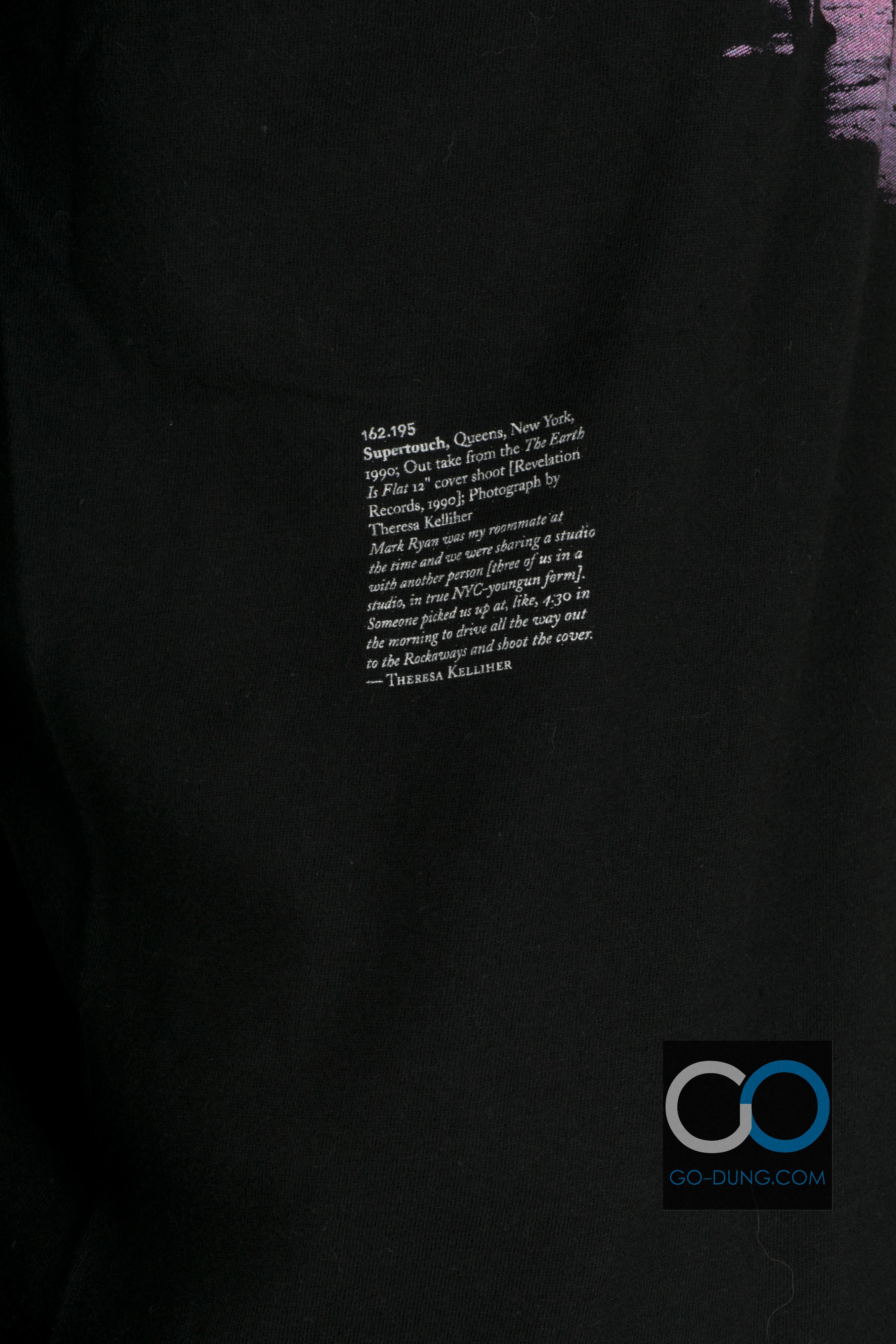เสื้อวงมือสอง SUPERTOUCH : THE EARTH IS FLAT (1990) สกรีนรูปจากปกอัลบั้ม ถ่ายโดย THERESA KELLTHER หายาก