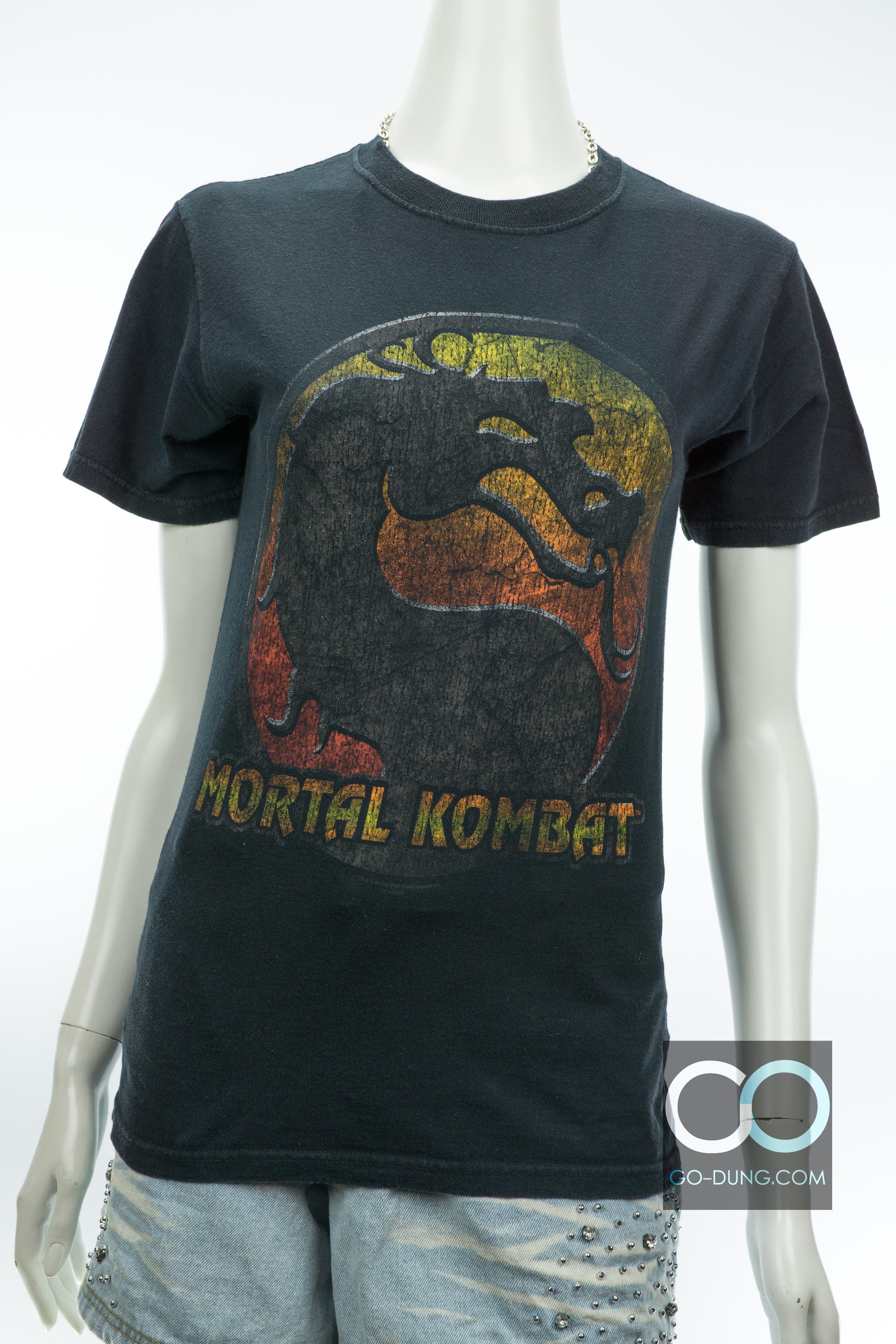 เสื้อยืดเกมส์มือสอง USA MORTAL KOMBAT ผ้า 100 คอตตอน