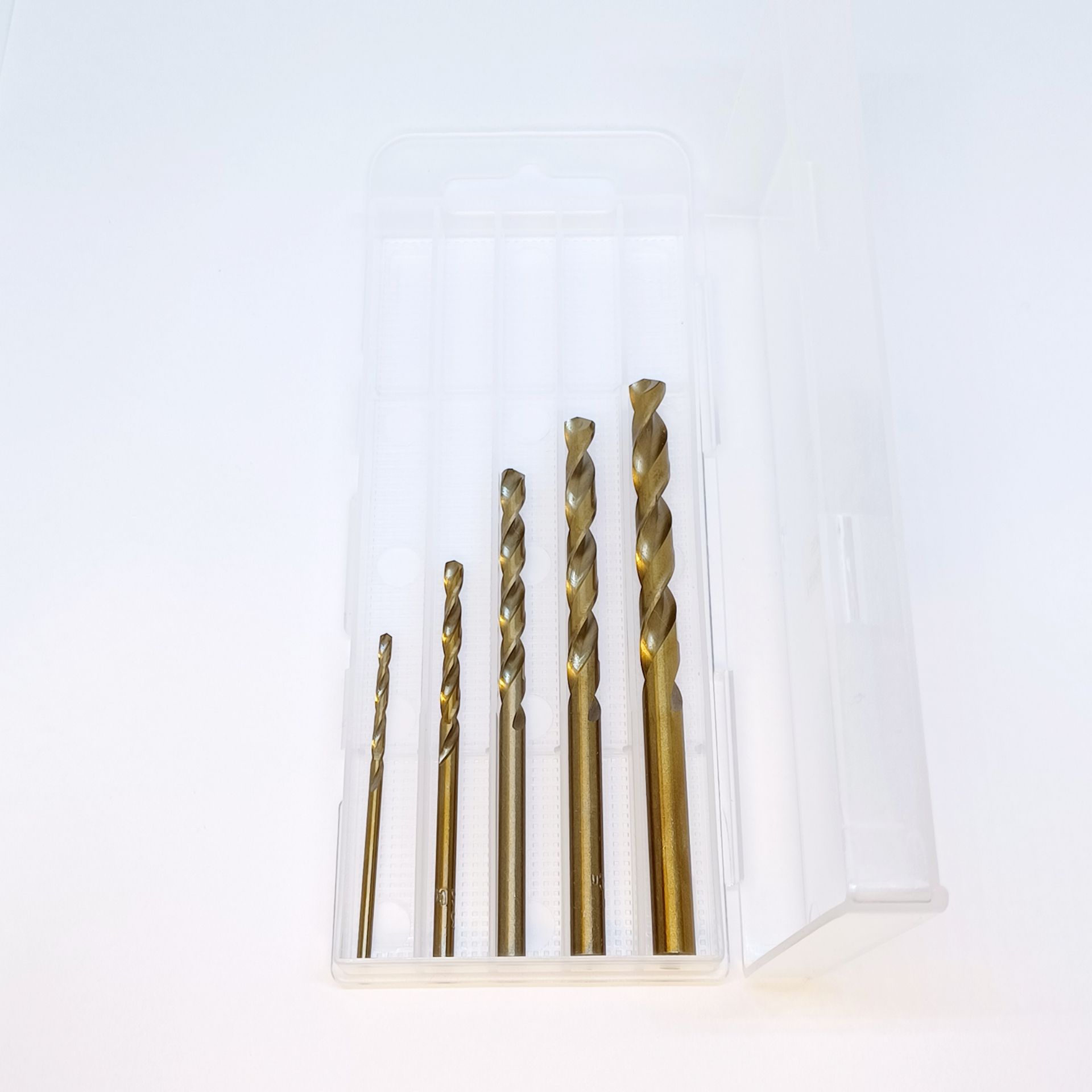 OPP Beili ชุดดอกสว่านโคบอลต์ HSS Co5 M35 ขนาด 2.0-6.0 mm [5pcs] กล่องพลาสติก สำหรับเจาะสแตนเลส เจาะเหล็ก