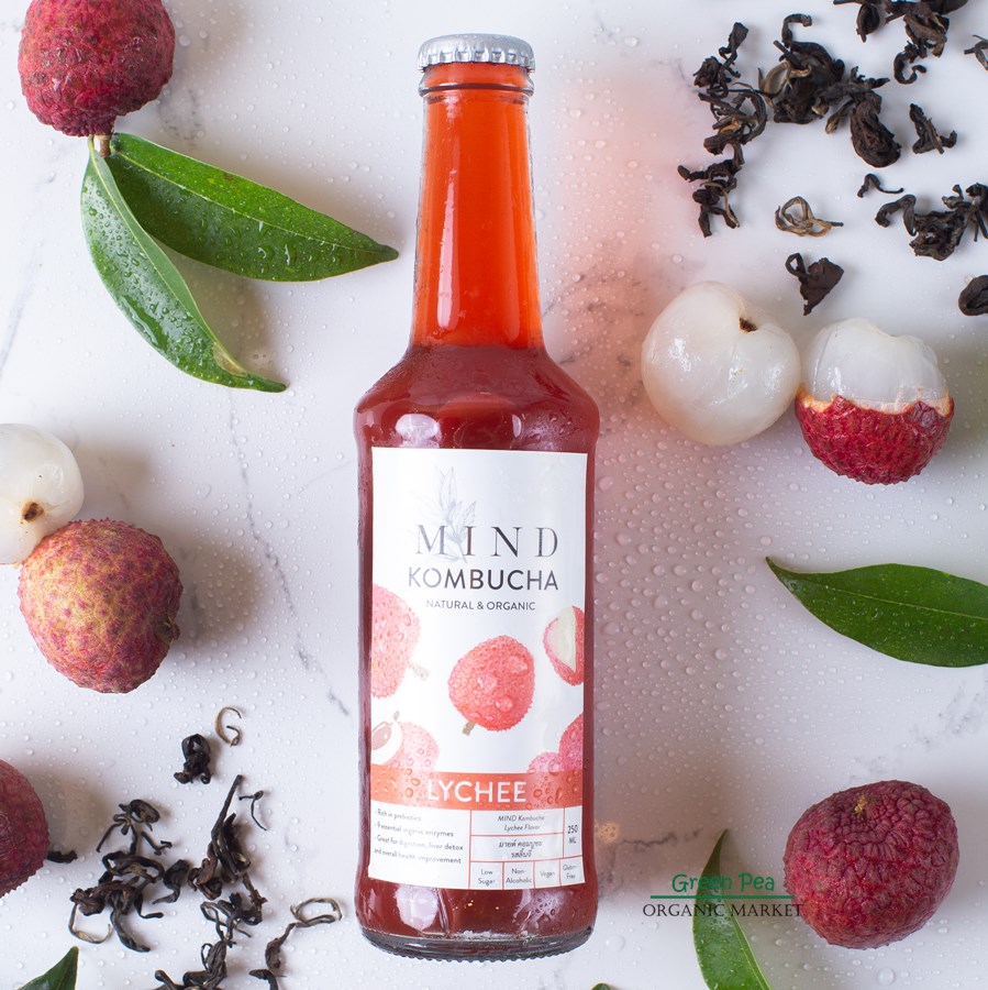 Mind Organic Kombucha, มายด์ คอมบูชะ ,คอมบูชะต้นตำรับ 5 รสชาติ , 250 มล. มีอย.