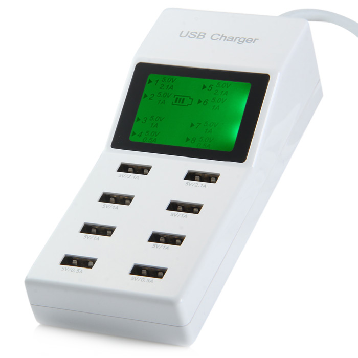 YC-CDA6 Intelligence LED Display High Speed 8 Port USB