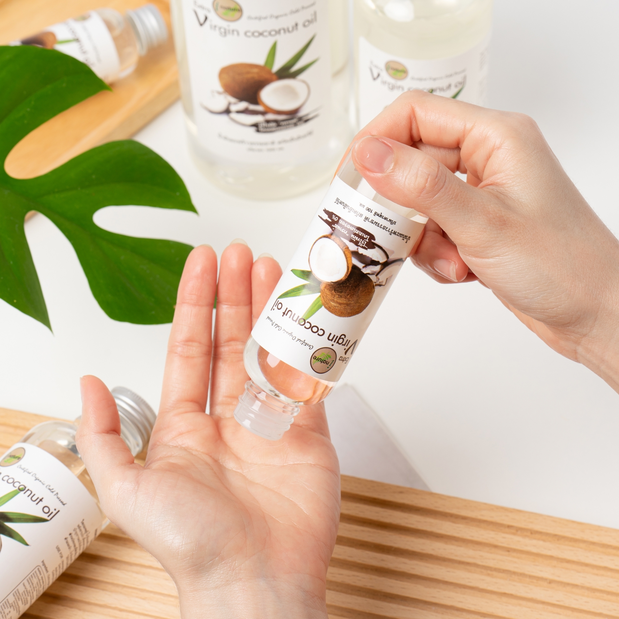 I nature น้ำมันมะพร้าวสกัดเย็น อินทรีย์ Organic extra virgin coconut oil