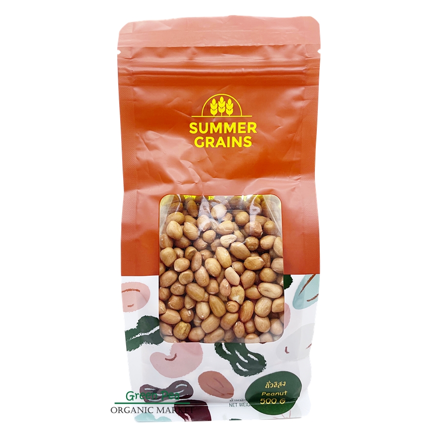 Summer grains ถั่วลิสง 500กรัม ถั่วลิสงดิบ คุณภาพดี Peanut