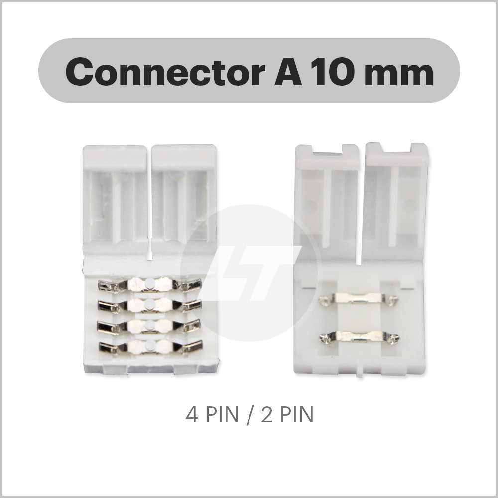 Connector A 2-4Pin 10mm สำหรับต่อตรง ซ่อมเฉพาะจุด (ถุงละ 10 ตัว)