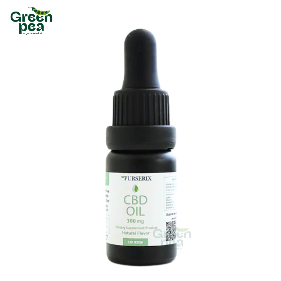 PurSerix CBD Oil 300 มก.มี อย. – รสธรรมชาติ (10 มล.)
