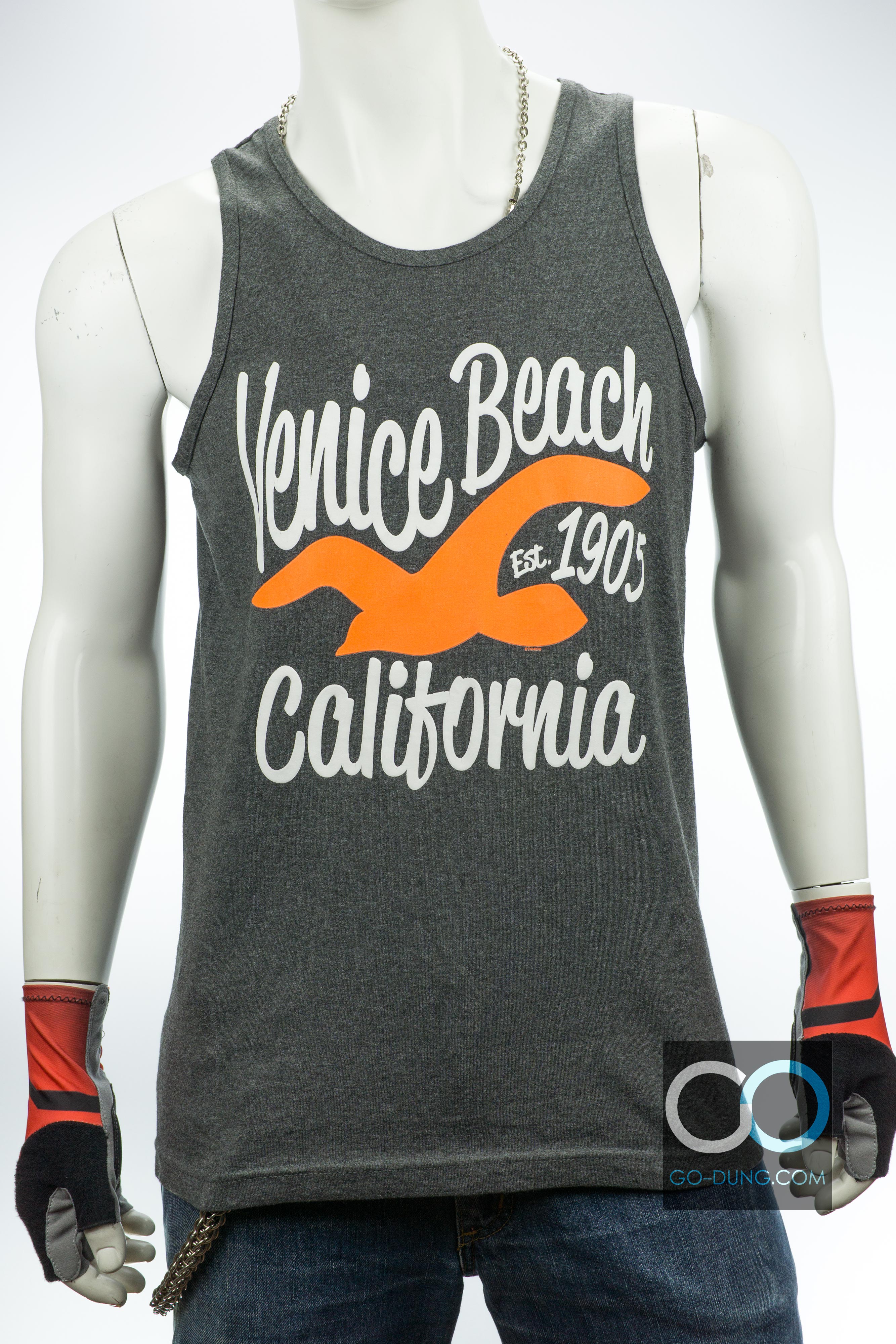 เสื้อยืดมือสอง USA ผ้าบาง ALSTYLE : VENICE BEACH EST 1905 CALIFORNIA ผ้า 50/50