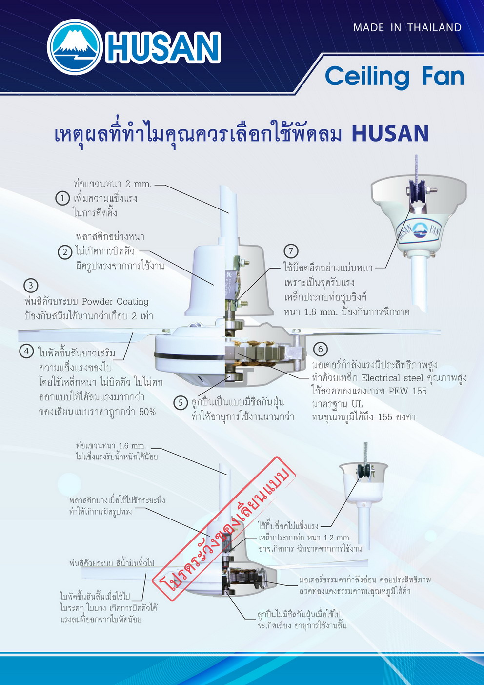 why Husan ceiling fan